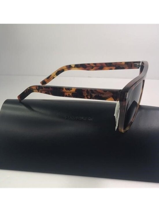 New Authentic Saint Laurent SL1 Havana Havana Grey Sunglasses main image 8